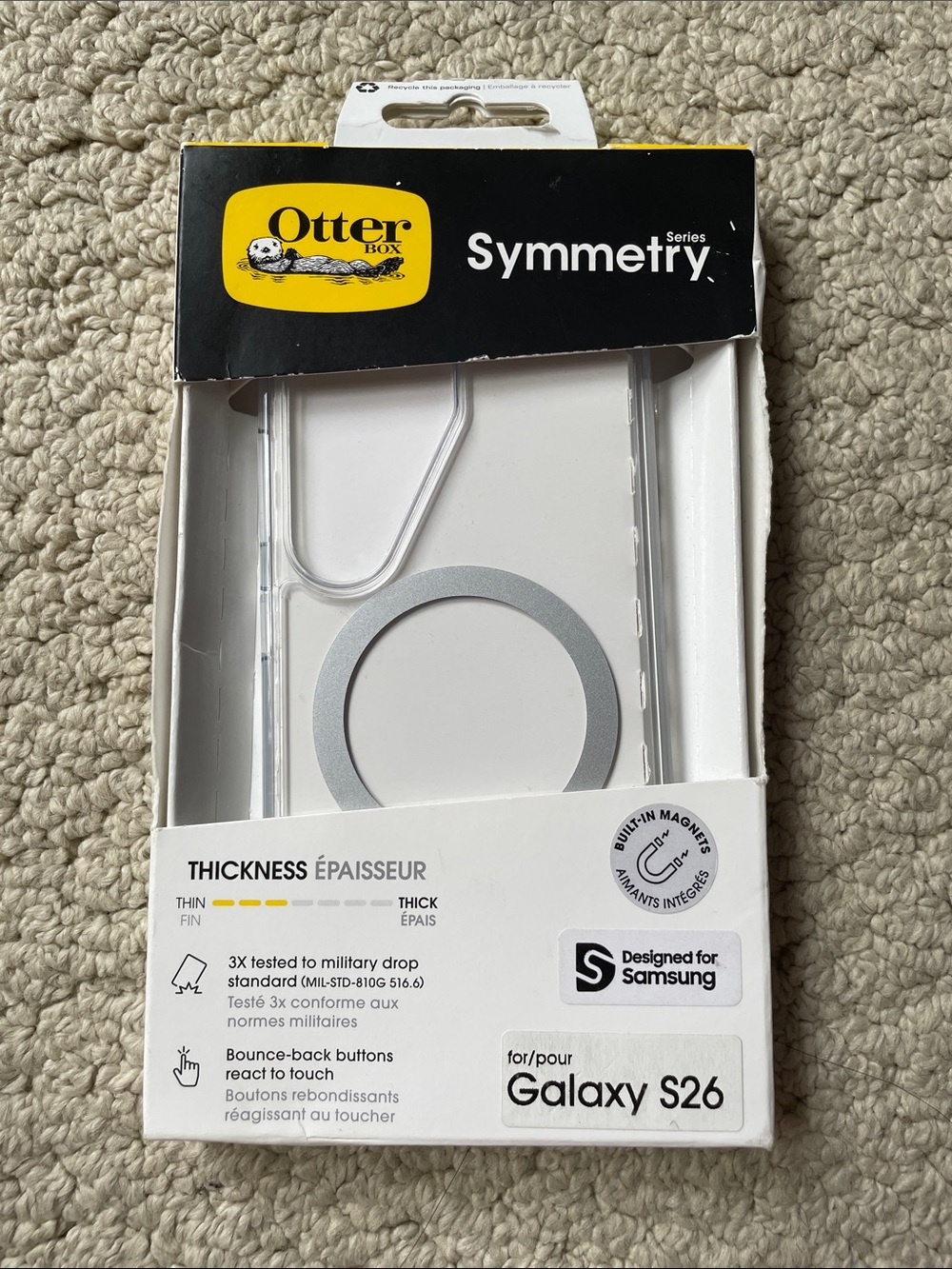 Otter Box Galaxy S26 Symmetry Series Clear Phone Case
